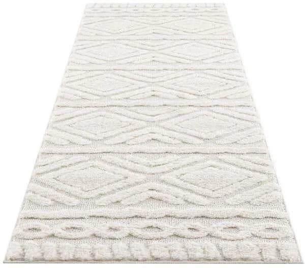 Carpet City Hochflor-Teppich Focus 3382 Creme Hochtief-Muster