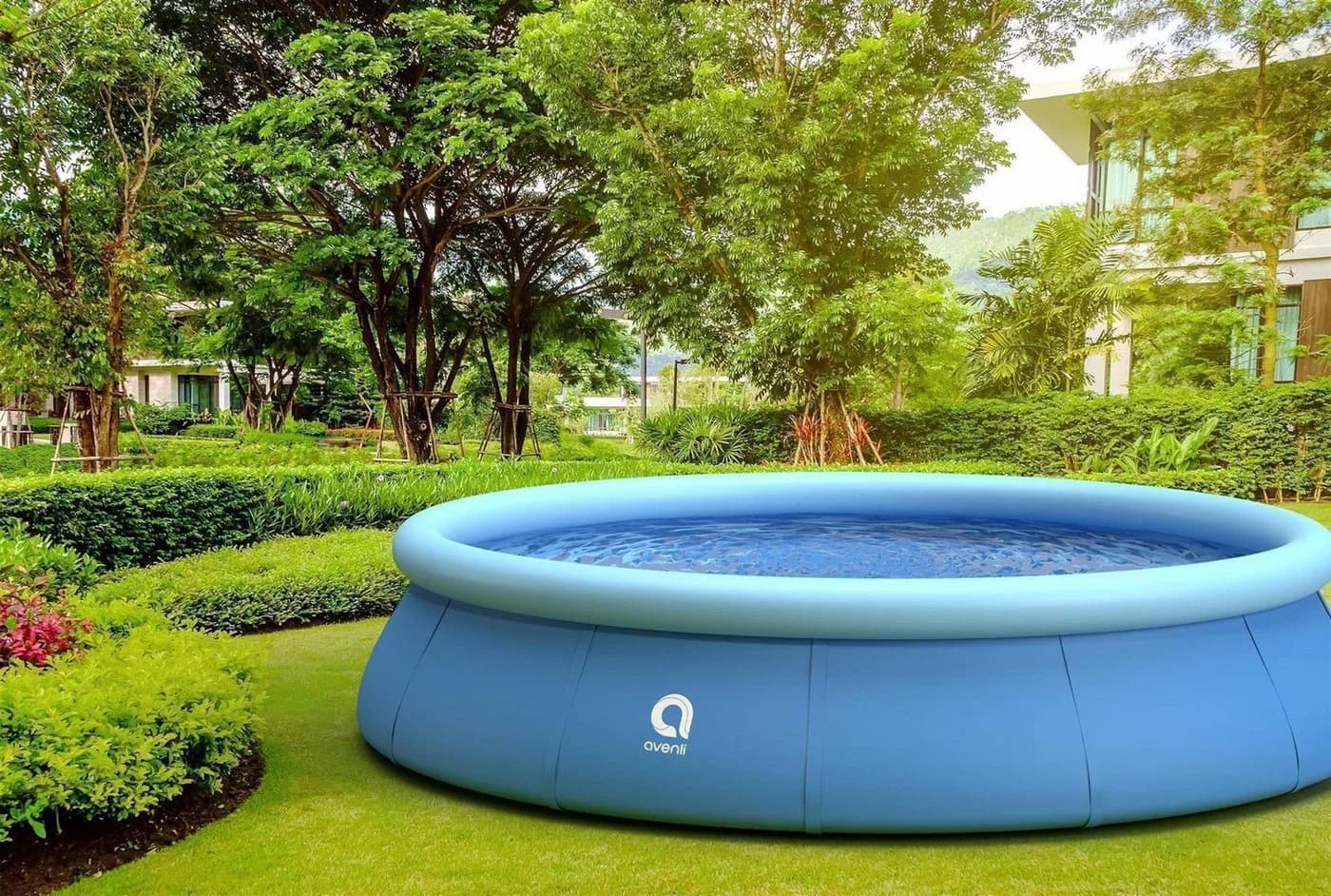 Avenli Quick-Up Pool 427x84cm Blau Aufstellpool