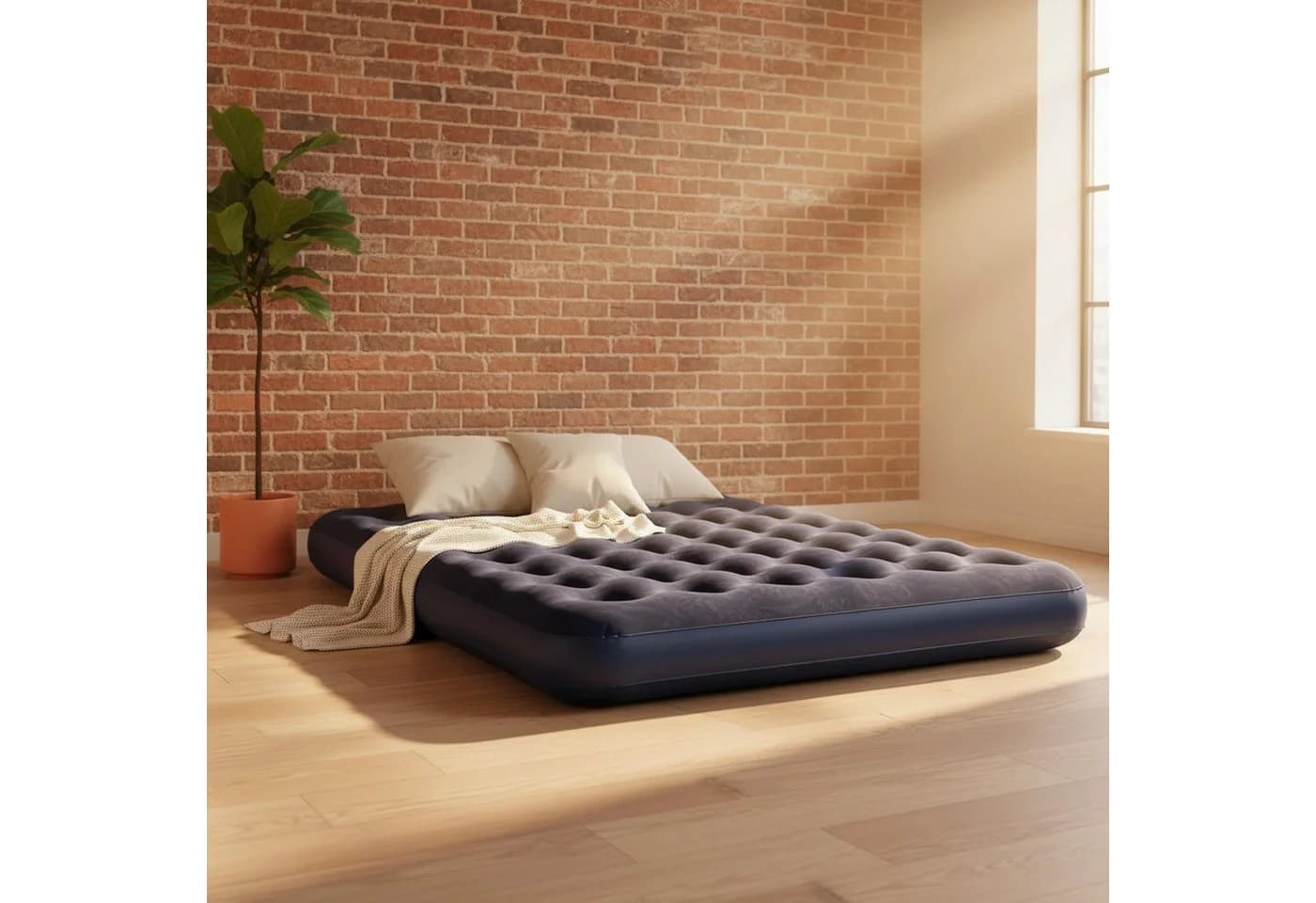 Avenli Luftbett Luftmatratze Camping 203x152x22cm für 2 Personen