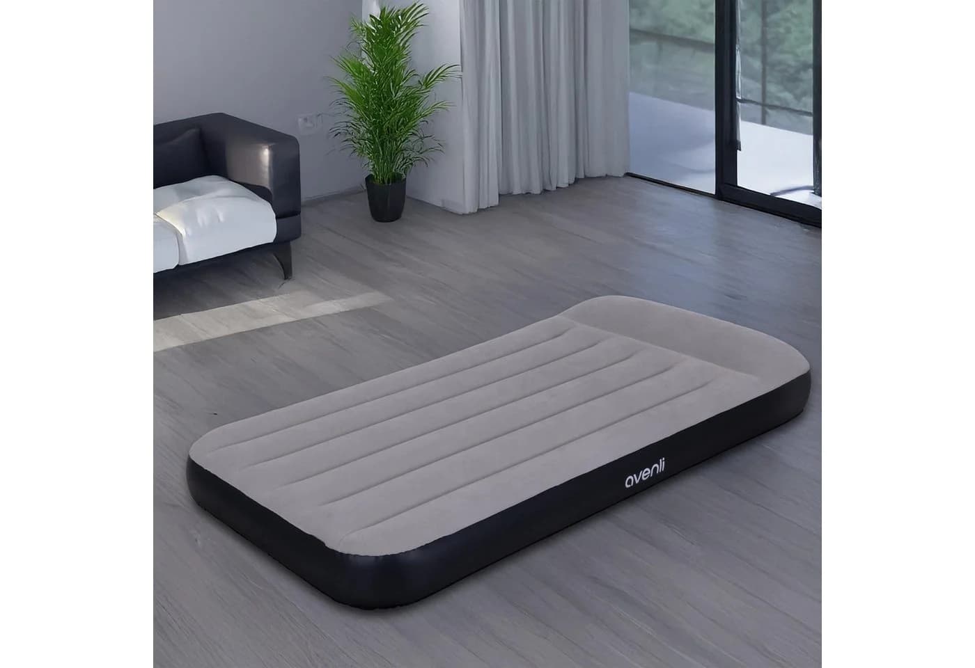 Avenli Luftbett mit elektrischer Pumpe Grau/Schwarz