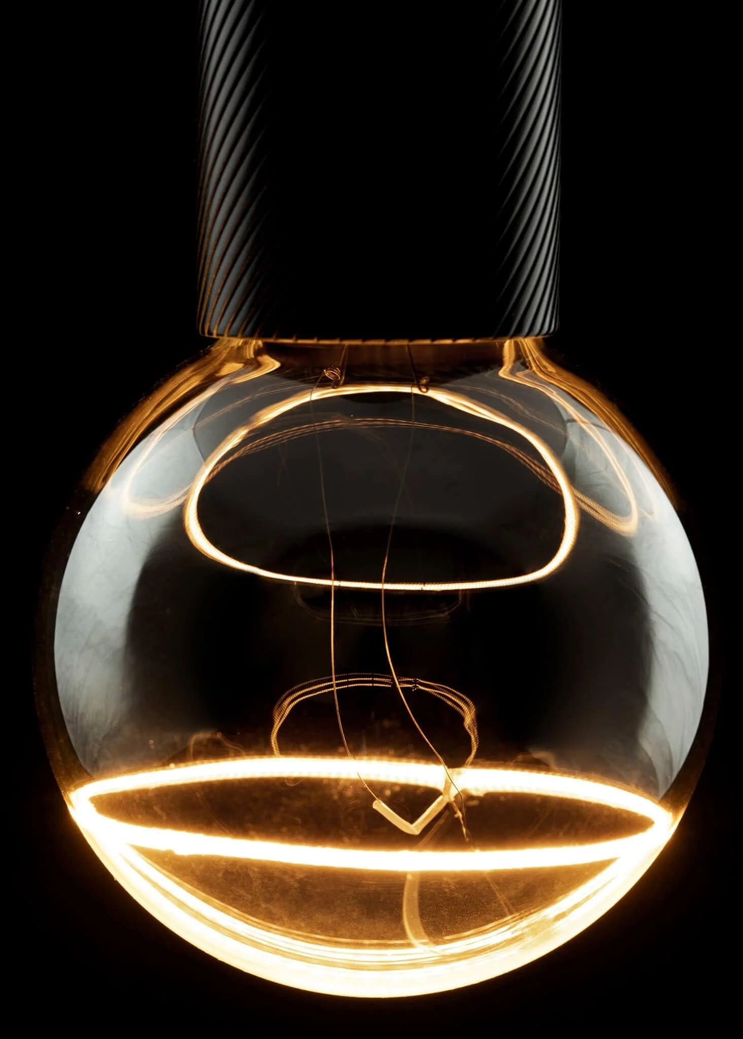 Segula LED Illusion Globe 95 E27 5W dimmbar rauch/klar