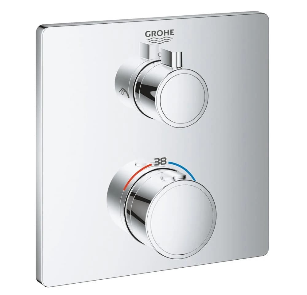 Grohe und Jowi Duscharmatur Regendusche Unterputz Grohtherm Thermostat Duscharmatur