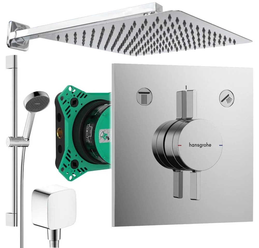 Hansgrohe DuoTurn E Unterputz Duschsystem mit Regendusche