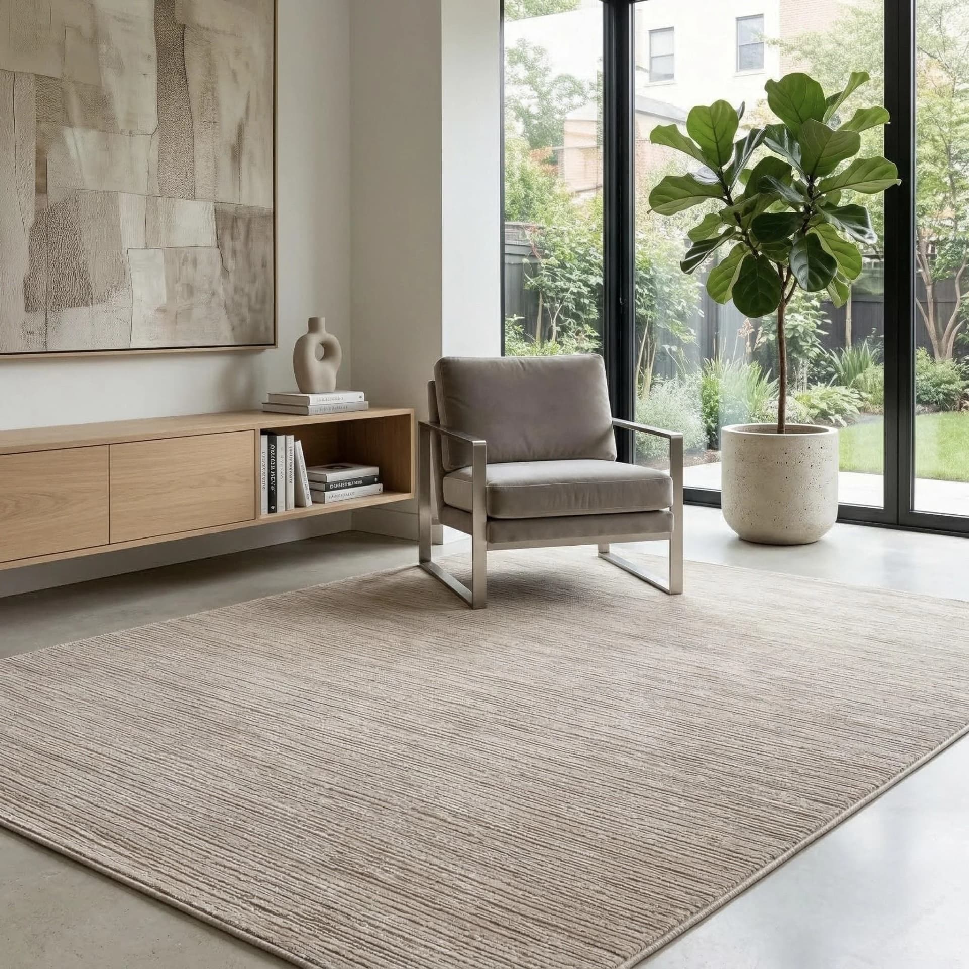 Teppich SEHRAZAT LIMA Beige 120x170 cm Kurzflor