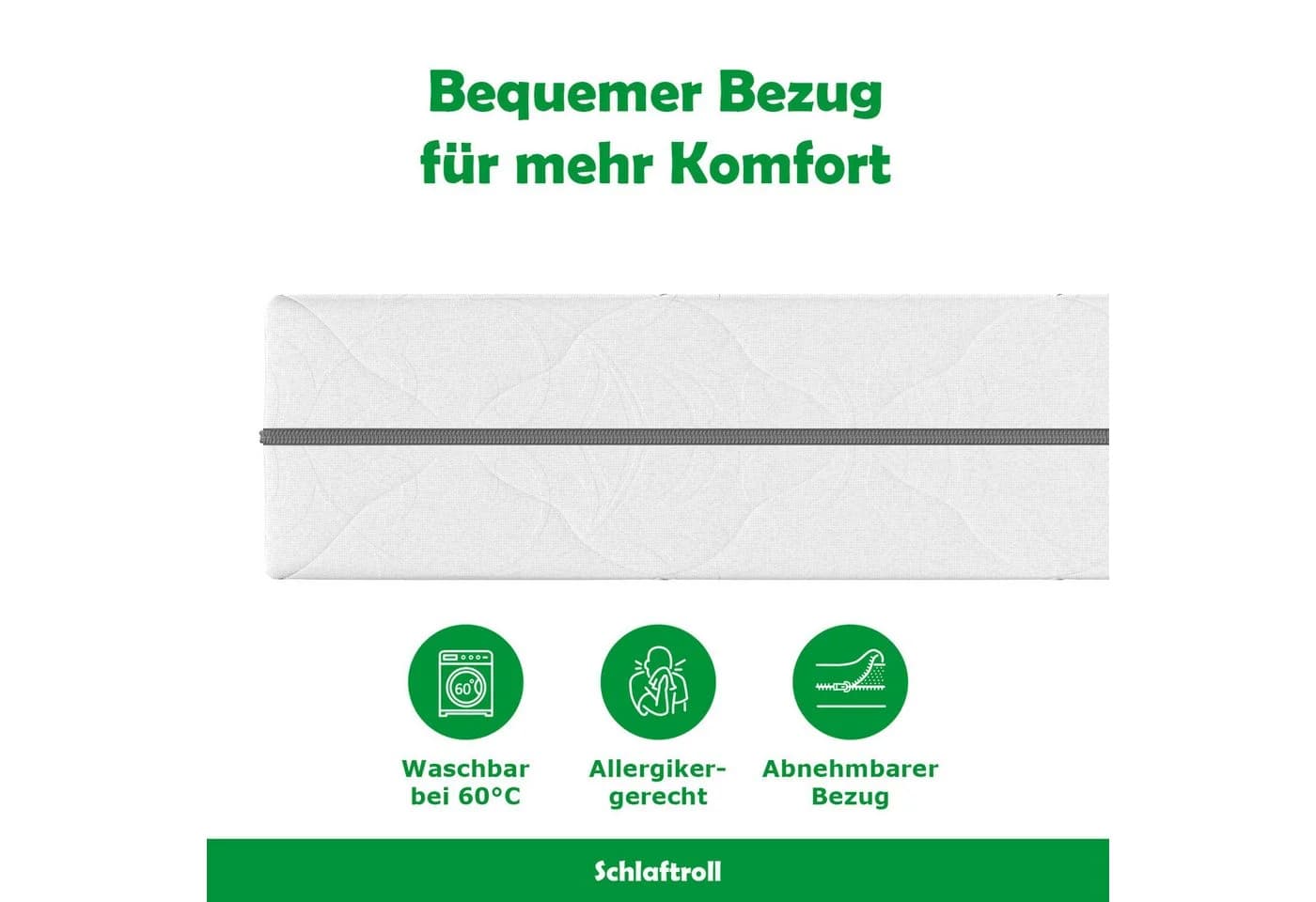 Schlaftroll Taschenfederkernmatratze mit Kaltschaum H2/H3