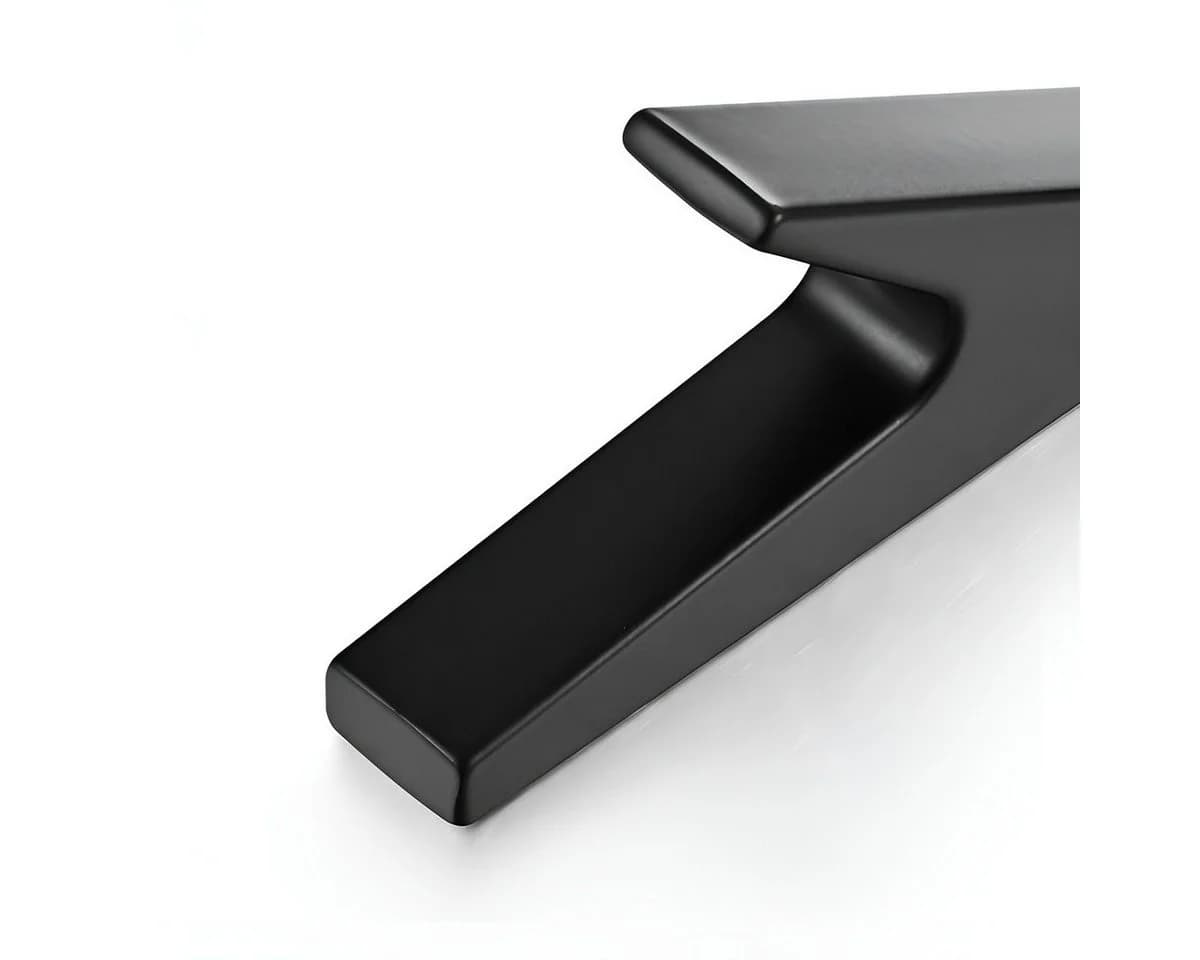 TECBULL Garderobenhaken TB-830 Schwarz Matt Metall (2 St)
