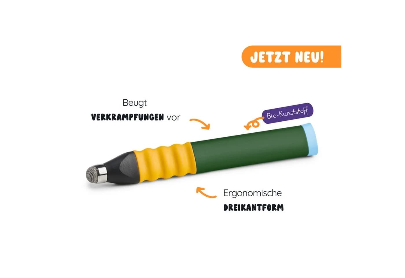 Edurino Ergonomischer Lernstift Dunkelgrün für Kinder