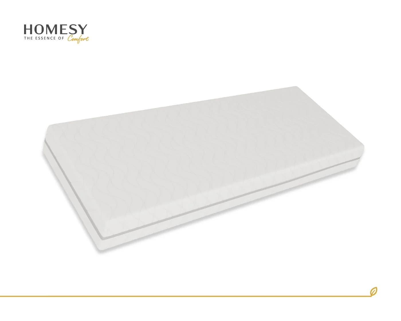 Homesy Taschenfederkernmatratze mit Kokosmatte H3/H4