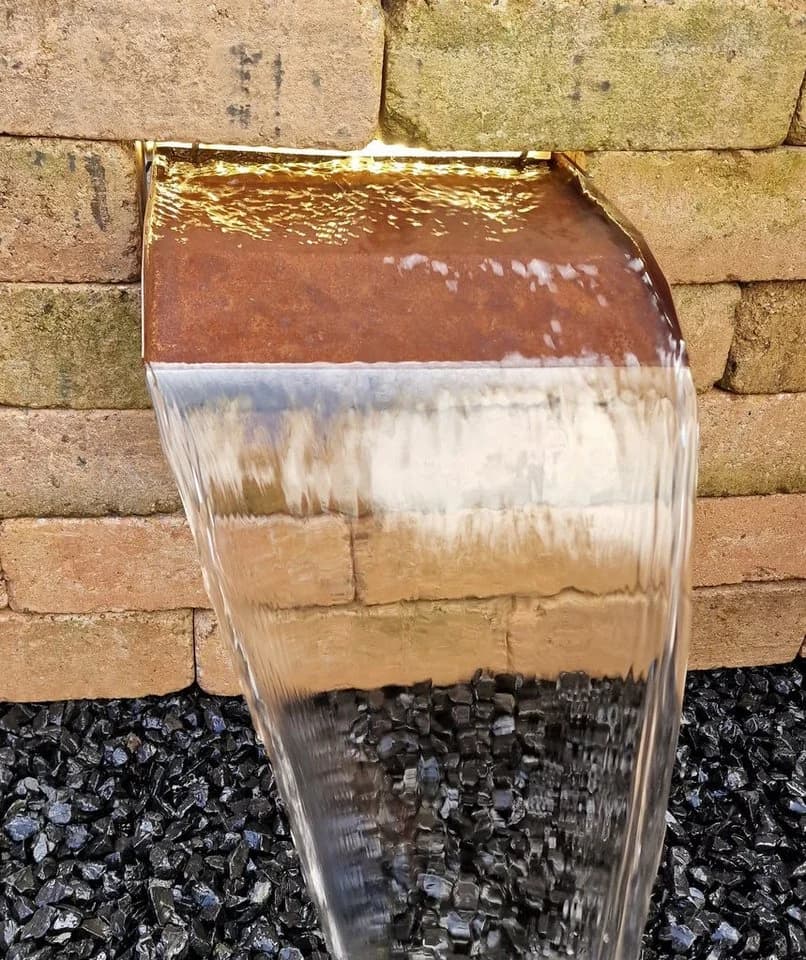 Jürgen Bocker Gartenambiente Wasserfall 30 cm Cortenstahl mit LED