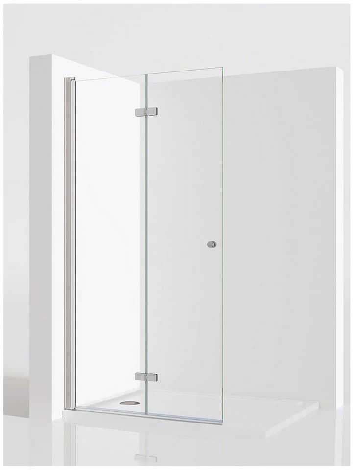 IMPTS Duschwand Walk in Faltbar 6mm ESG Glas Chrom