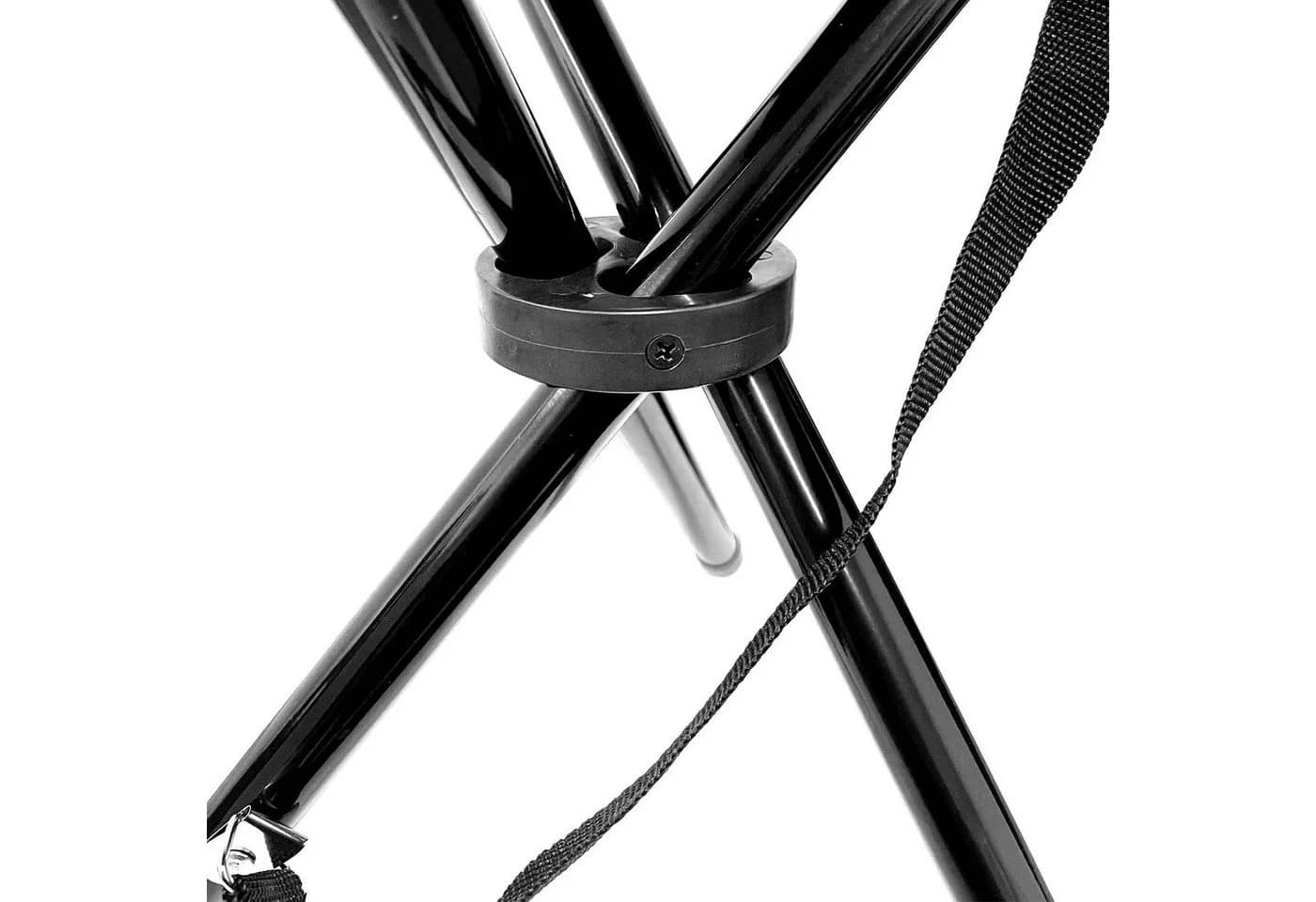 HAC24 Campinghocker Grau Metall Faltbar mit Tragegurt