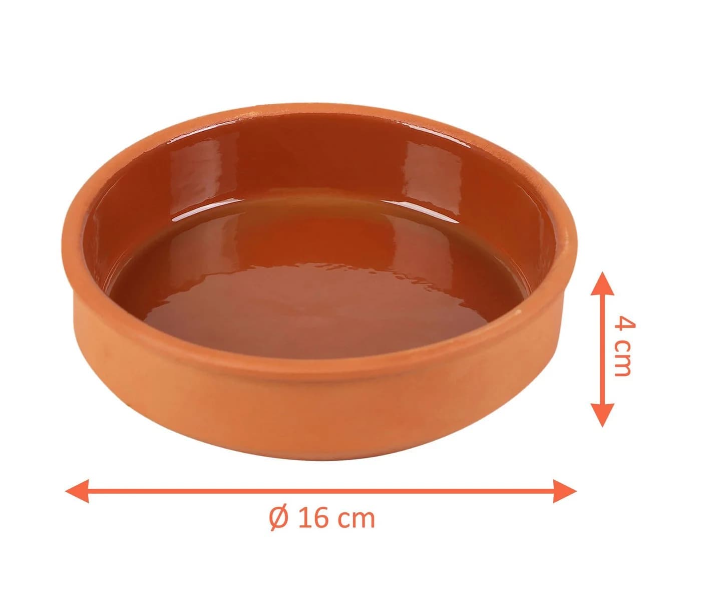 Spetebo Portionsförmchen Tapas Schalen aus Ton 4er Set