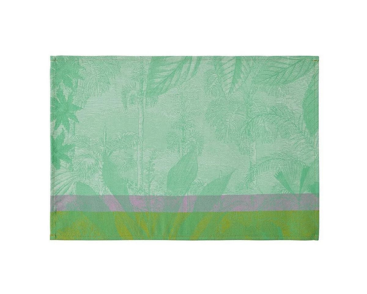 Le Jacquard Français Beschichtetes Platzset 2x Set Sinharâja Jungle Grün
