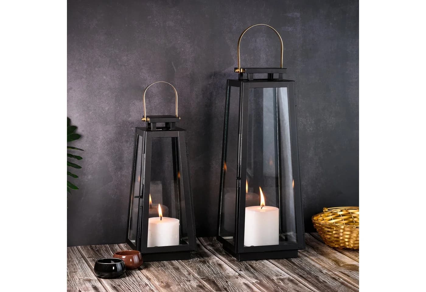 Marrakesch Orient & Mediterran Interior Kerzenlaterne Skandinavisches Design Metall & Glas