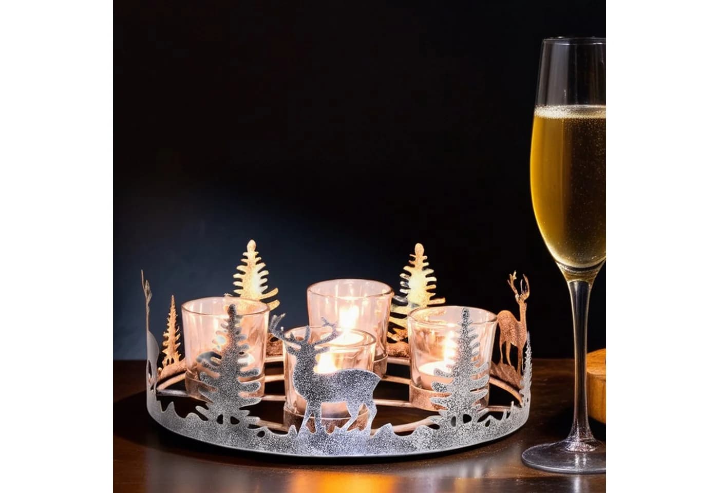 Marrakesch Orient & Mediterran Interior Adventskranz Miekke Modern Antik Silber