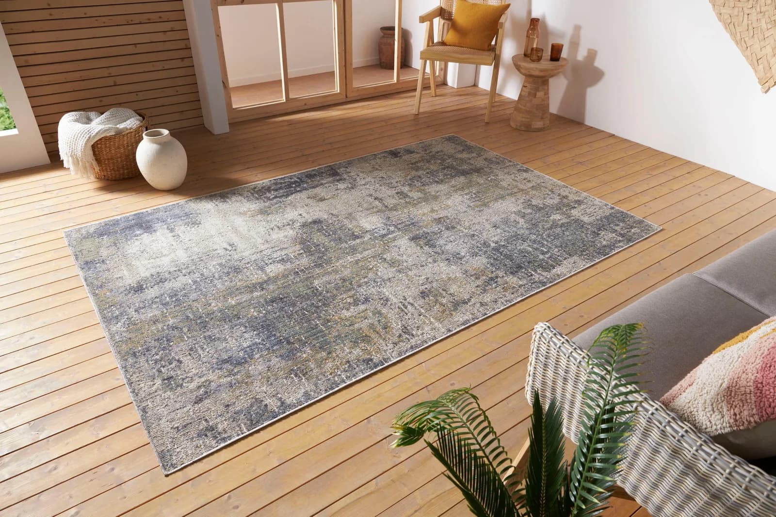 HANSE HOME Teppich Gizeh Blau/Creme Orientalisch Vintage