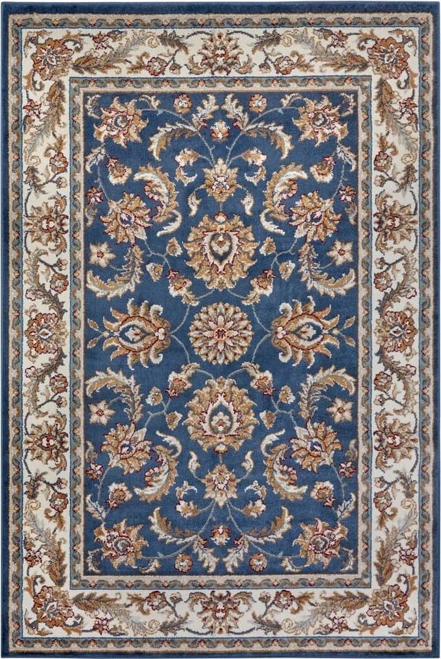 HANSE HOME Teppich Reni Orientalisch Blau Creme Kurzflor