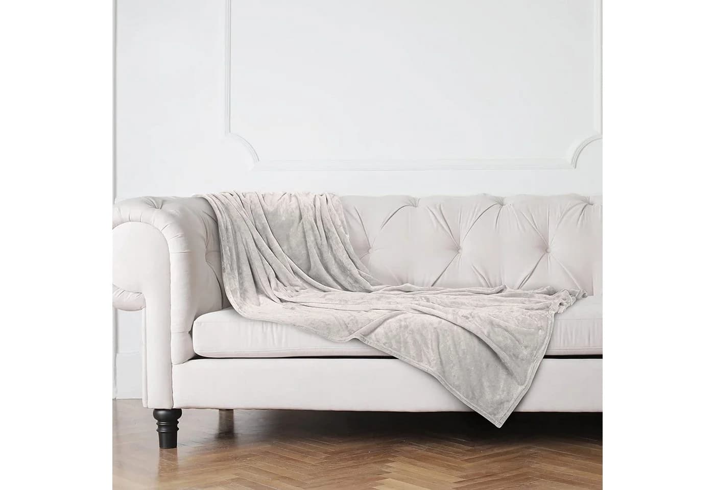 Hometex Premium Textiles Tagesdecke Cashmere Touch Kuscheldecke Beige Hochflor