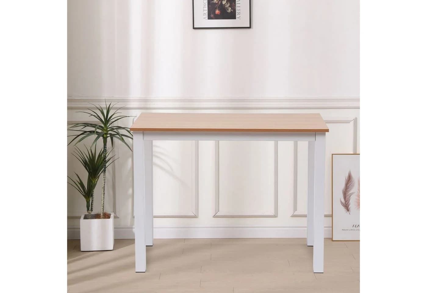 HappyHome Computertisch Arbeitstisch Bürotisch Holz Weiß