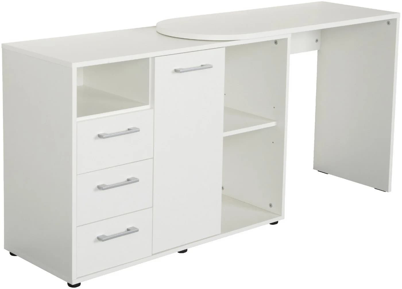 VOGL Möbelfabrik Schreibtisch 1246 Weiss Schwenkbar