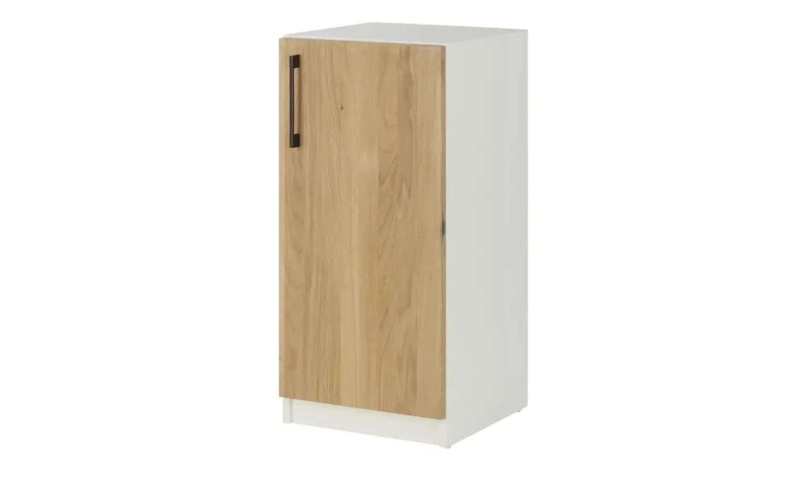 Aktenschrank SOLIDLine Weiß Massive Eiche