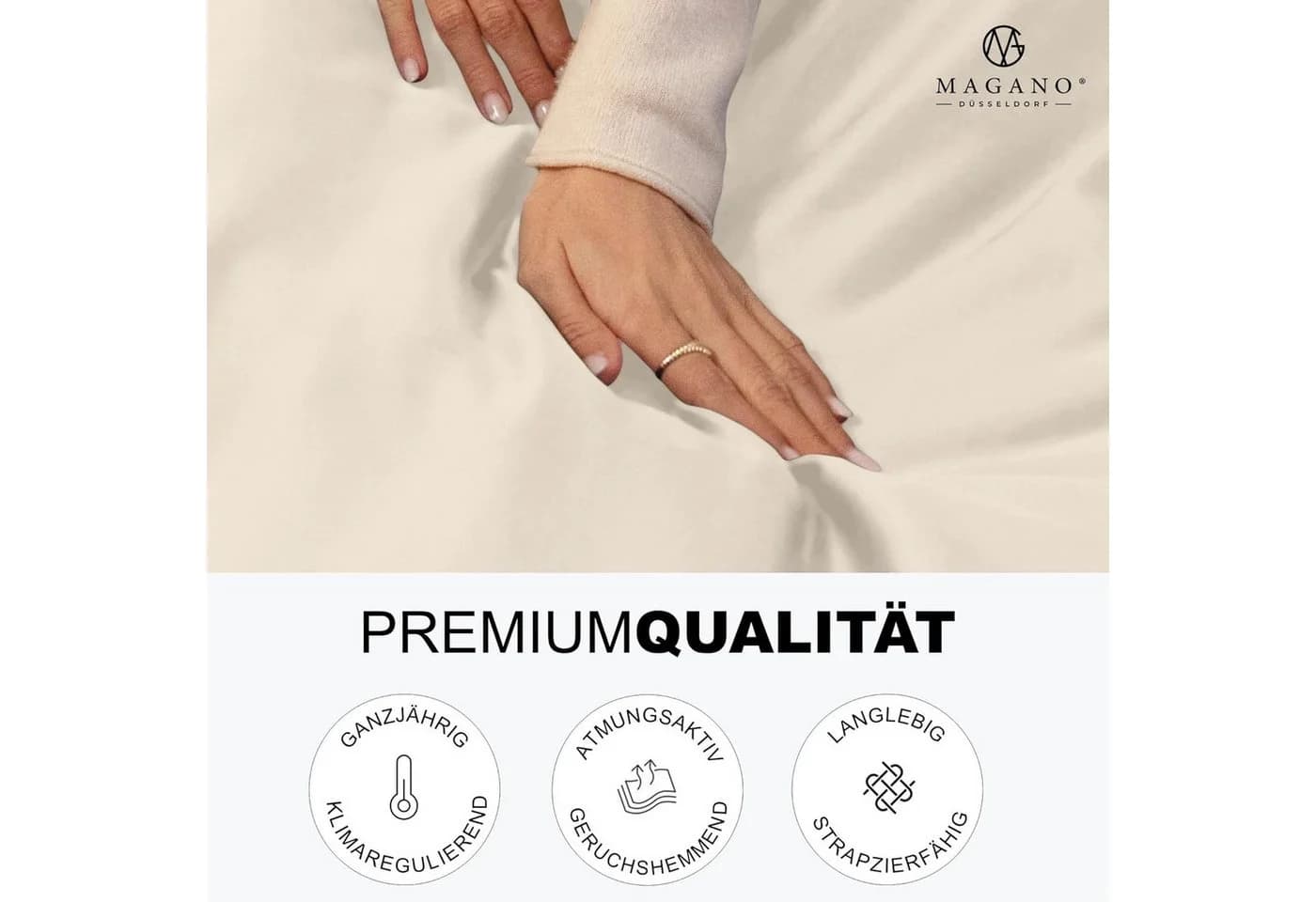 MAGANO Spannbettlaken Premium Bettlaken Ultra weich Knitterarm Hypoallergen