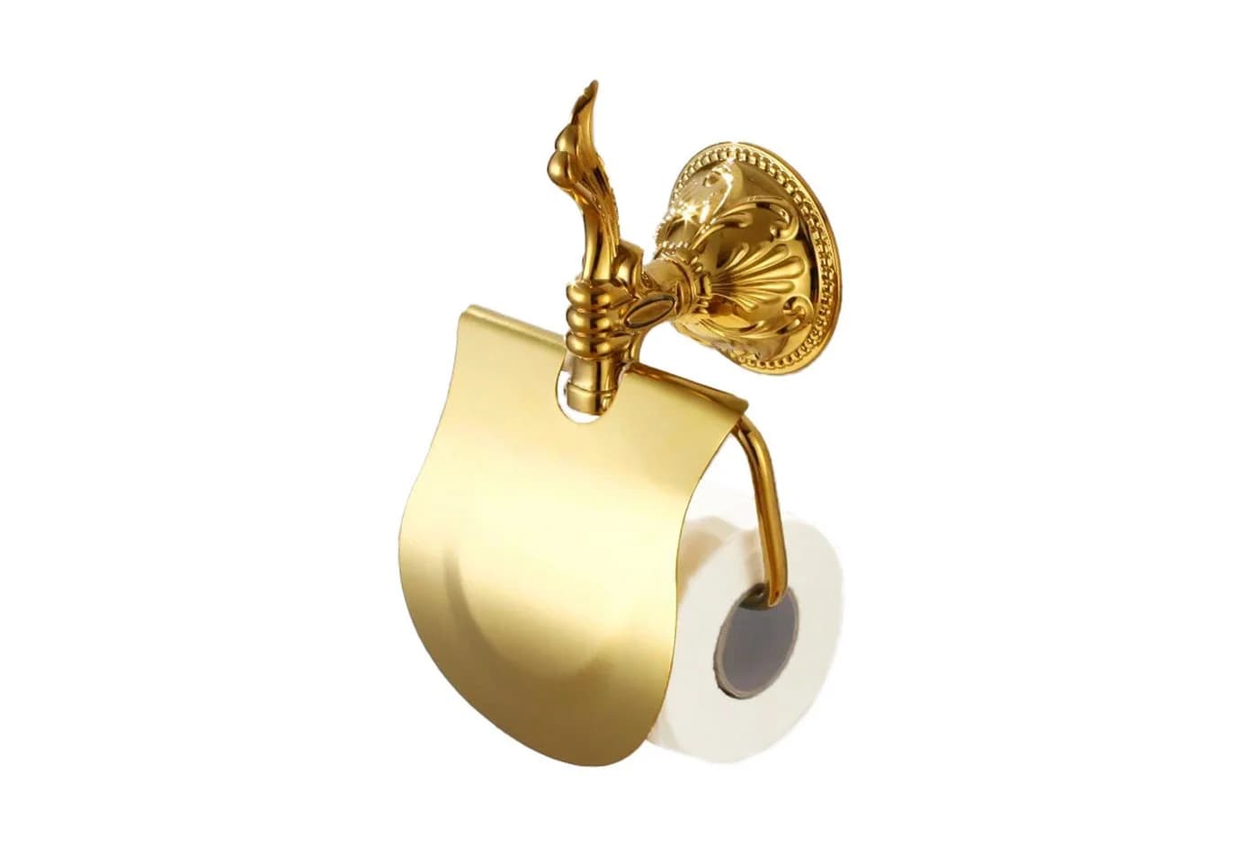 Belle Arti Toilettenpapierhalter mit Deckel 100% Messing Gold