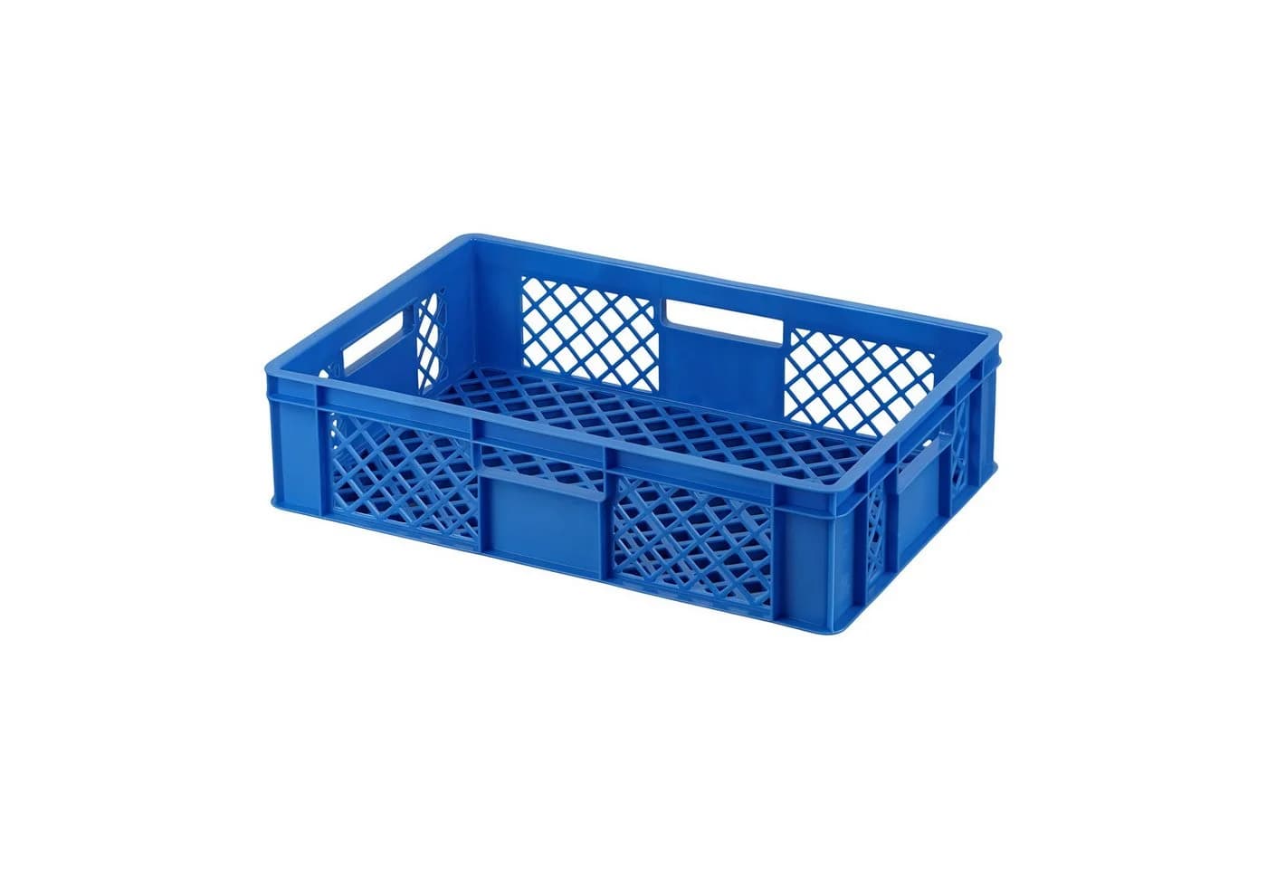 Logiplast Stapelbox 6 Stück Bäckerkisten Blau HDPE