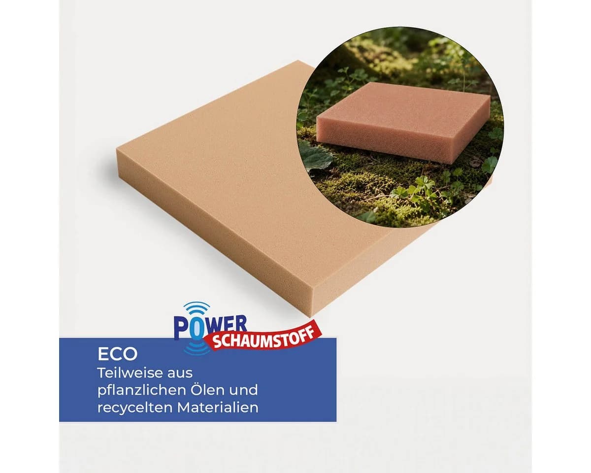 POWER SCHAUMSTOFF Sitzkissen ECO-Schaum 40x40x4 cm