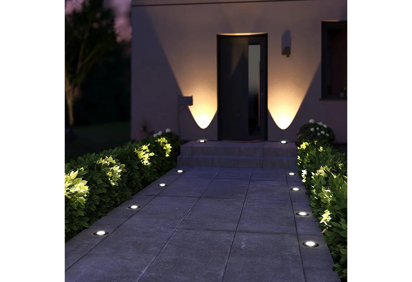 SSC-LUXon LED Gartenstrahler KALPA Bodeneinbauleuchte rund schwarz