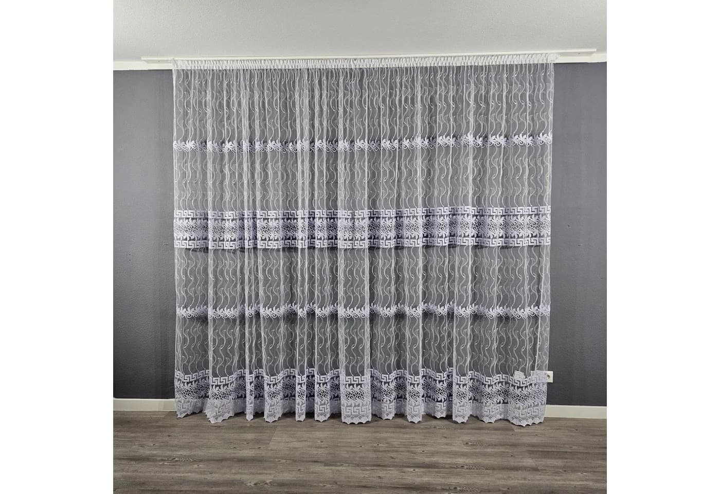 Gardinen by Justyna Fertiggardine Tüll Transparent mit Kräuselband