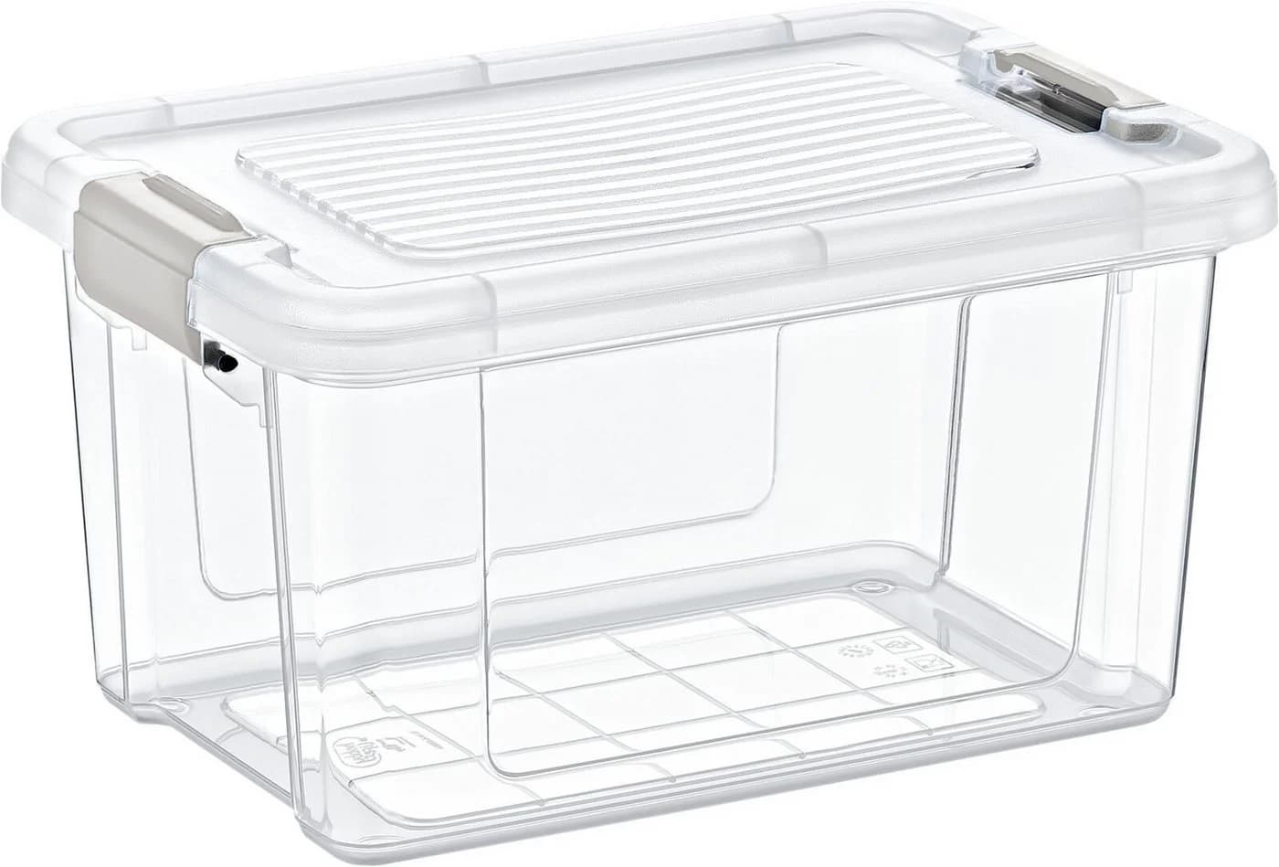 Koopman Stapelbox 20er Set Transparent Kunststoff mit Deckel