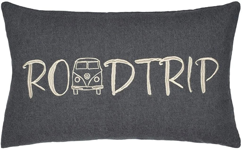Dekokissen PAD "ADVENTURE" Grau/Beige Baumwolle