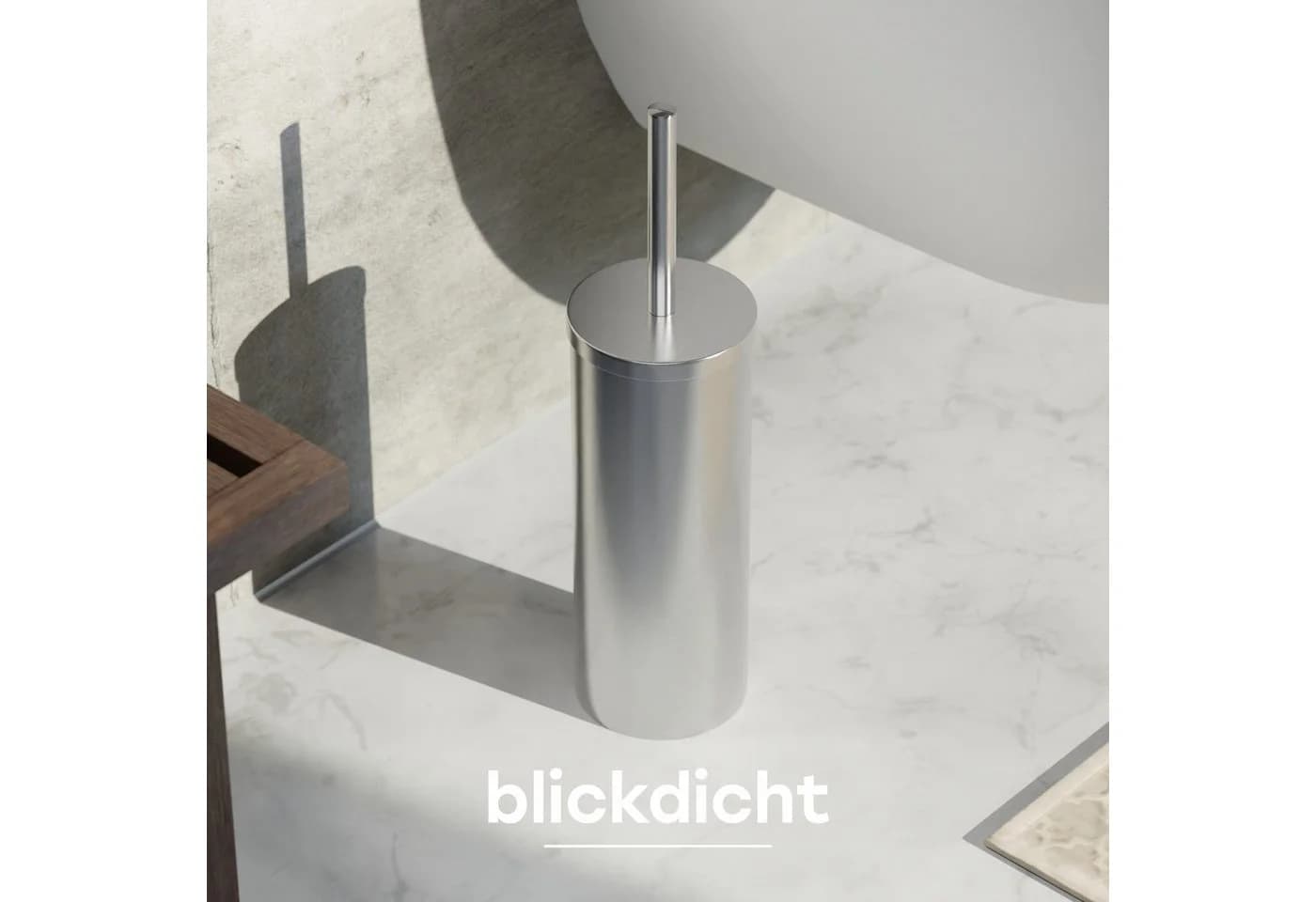 SAVEGA WC-Reinigungsbürste Silikon Edelstahl mit Halter