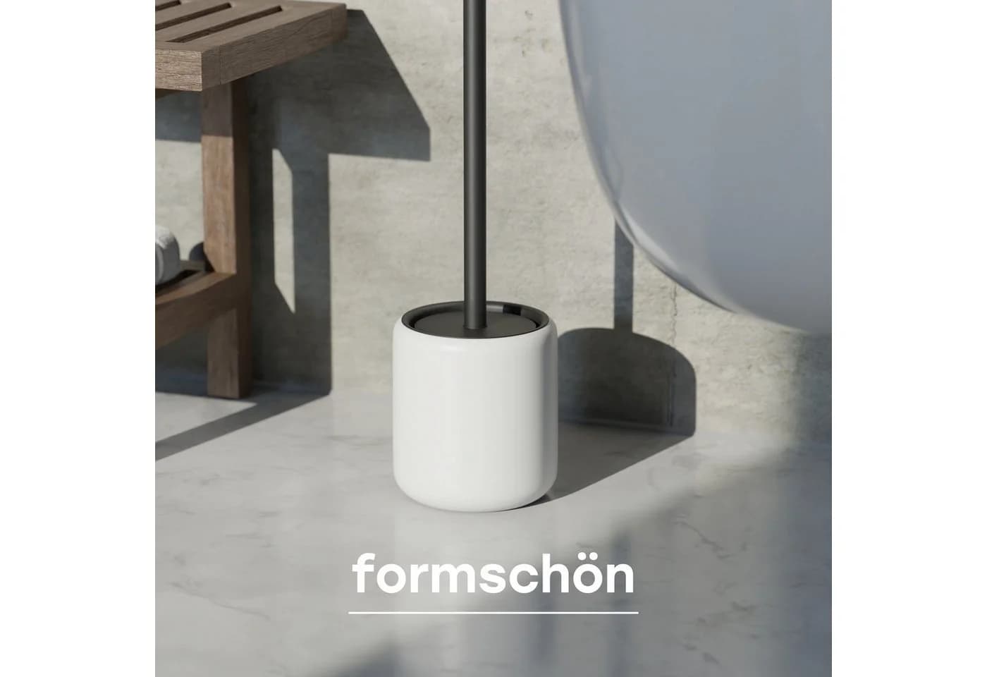 SAVEGA WC-Reinigungsbürste mit Silikonkopf und Edelstahlhalter 2-tlg.