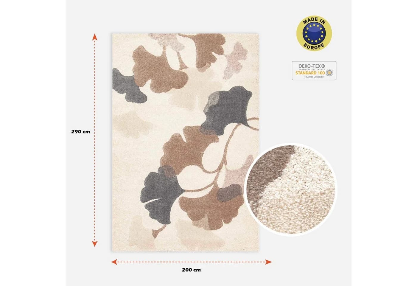 Rikmani Shaggy Teppich Hochflor Weiß Flauschig