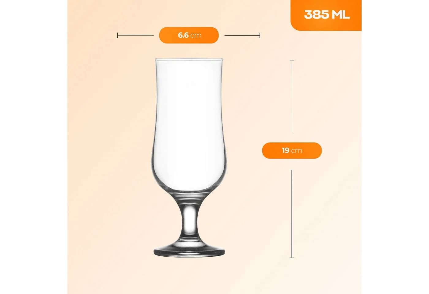 LAV Gläser-Set Nevakar 6-tlg. Glas transparent für Bier & Mixgetränke