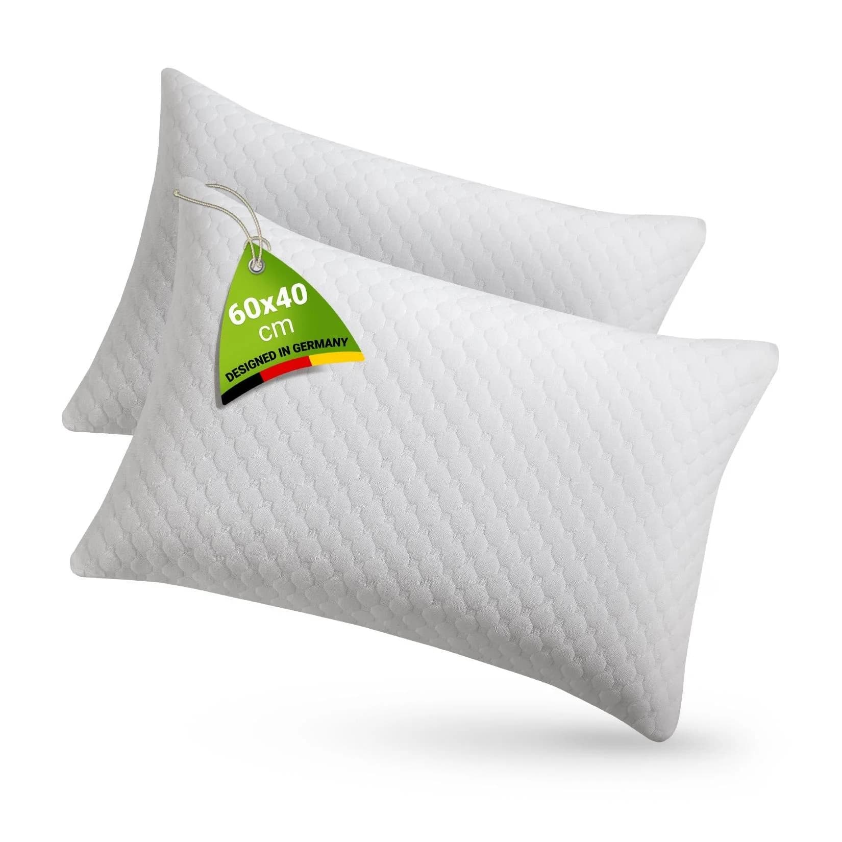 Juskys Kopfkissen 40x60 cm Memory-Foam