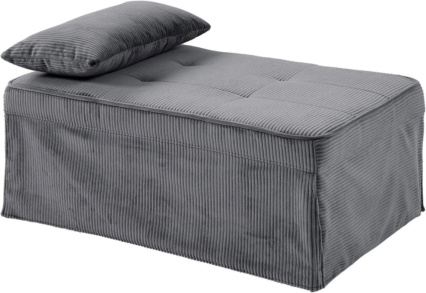 ATLANTIC HOME COLLECTION Schlafsofa Finn Grau mit Relaxfunktion