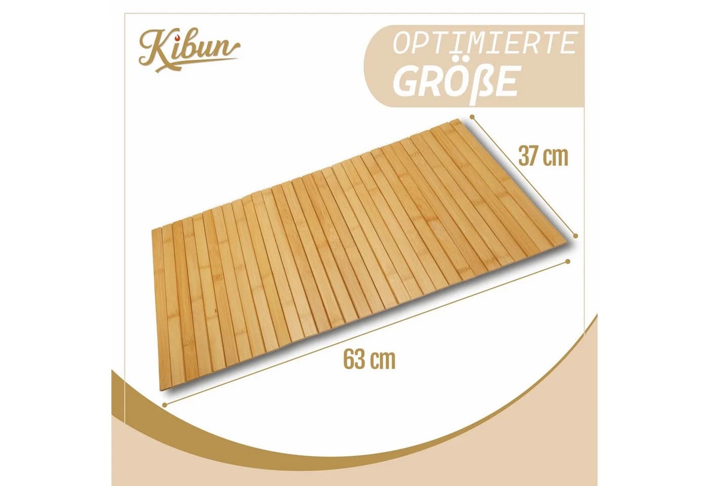 Kibun Ablagetisch Flexible Couch-Ablage aus Bambus