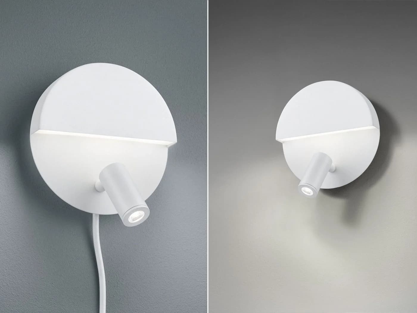 TRIO Leuchten LED Wandleuchte 2er Set Weiß Getrennt Schaltbar