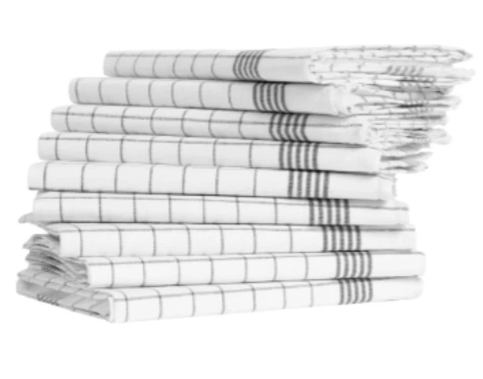 T. M. Textilhandels GmbH Geschirrtuch 10er Vorteilspaket Anthrazit