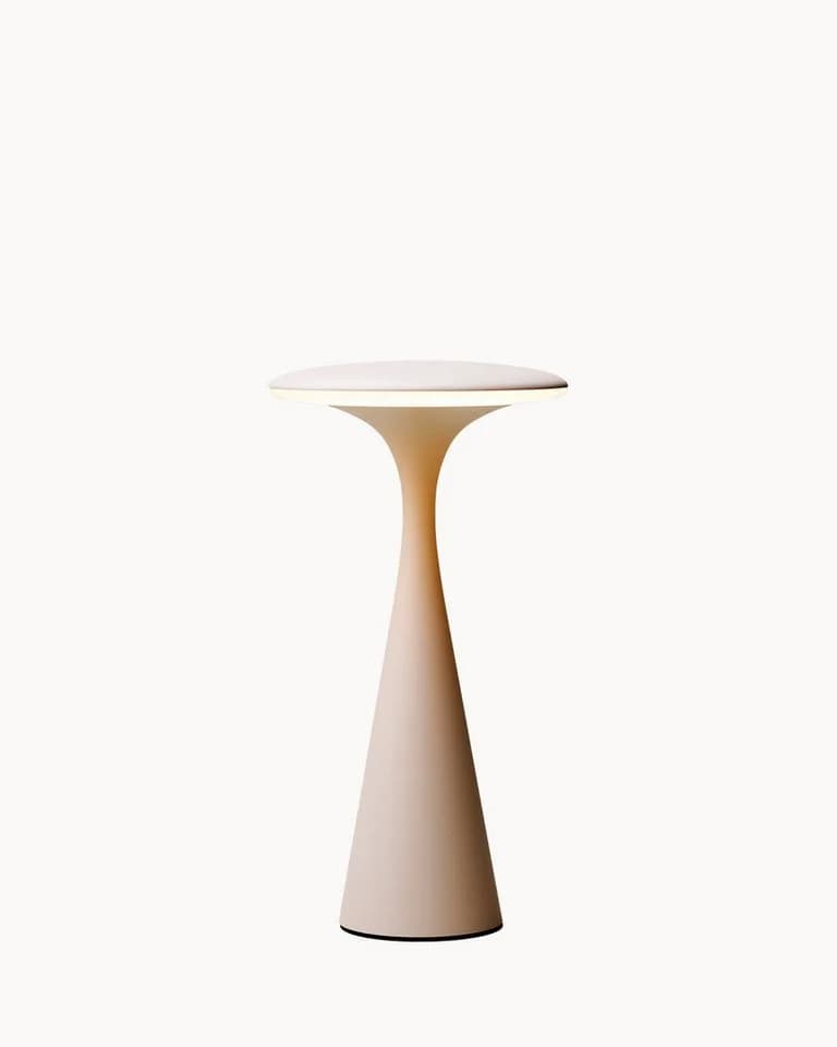 chic.mic Nachttischlampe UFO Table Lamp Weiß Modern