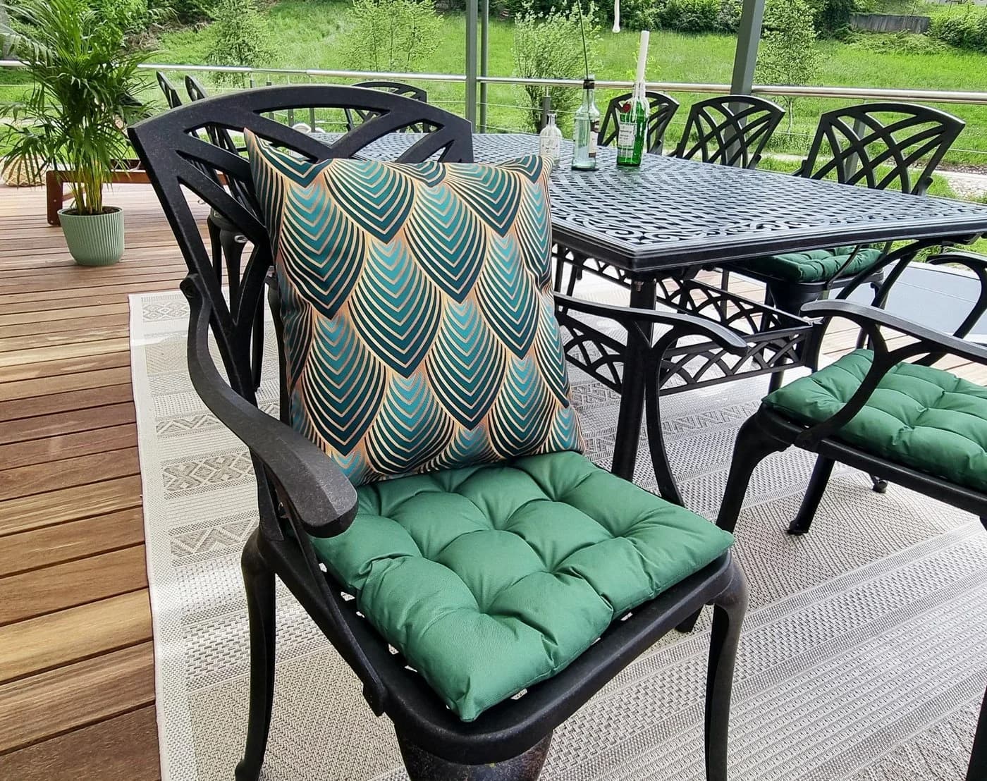 JACK Dekokissen 45x45cm Outdoor Kissen mit XXL Füllung wasserabweisend