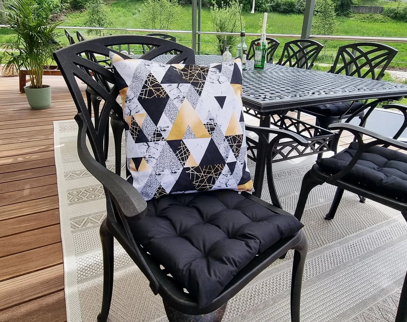JACK Dekokissen Outdoor 45x45cm mit XXL-Füllung wasserabweisend