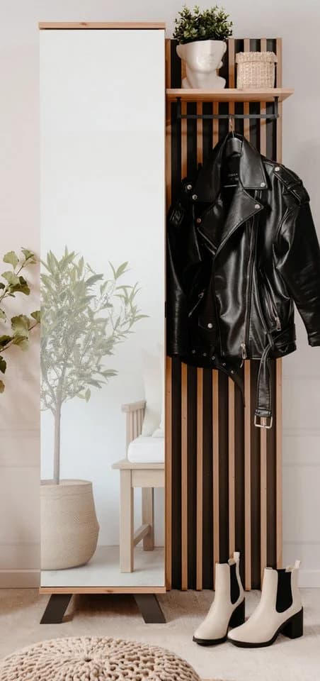 Furn.Design Kompaktgarderobe Madem mit Spiegel und Schuhschrank