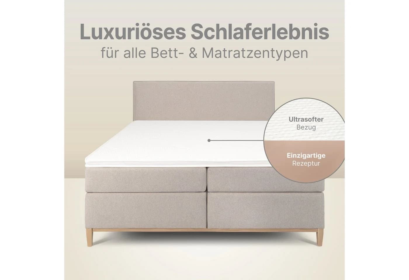wonello Premium HR Topper 6 cm Kaltschaum Matratzentopper