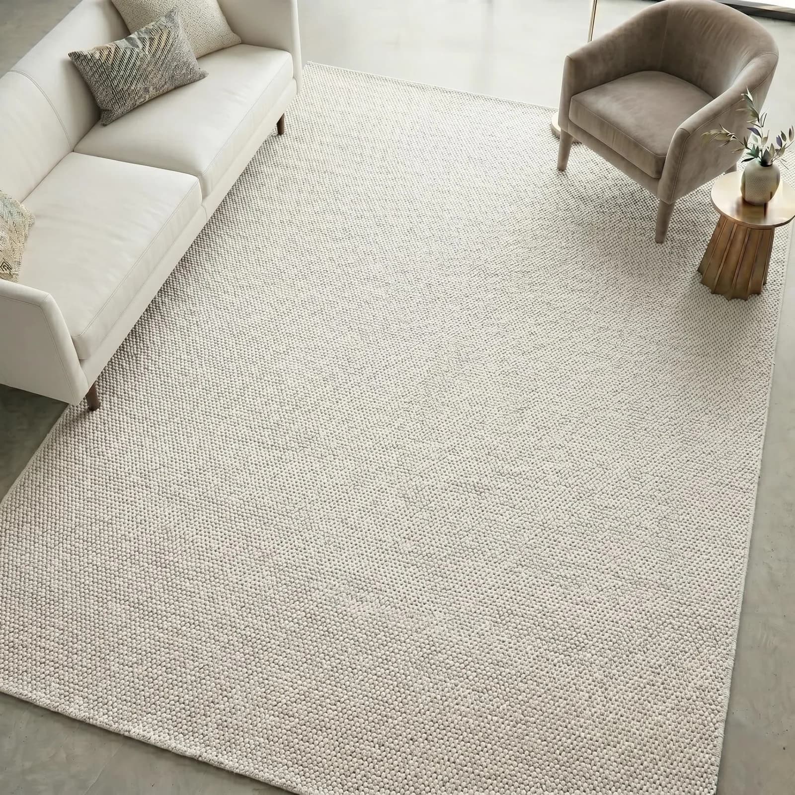 Teppich SEHRAZAT Ada Beige Cream 120x170cm Polyester