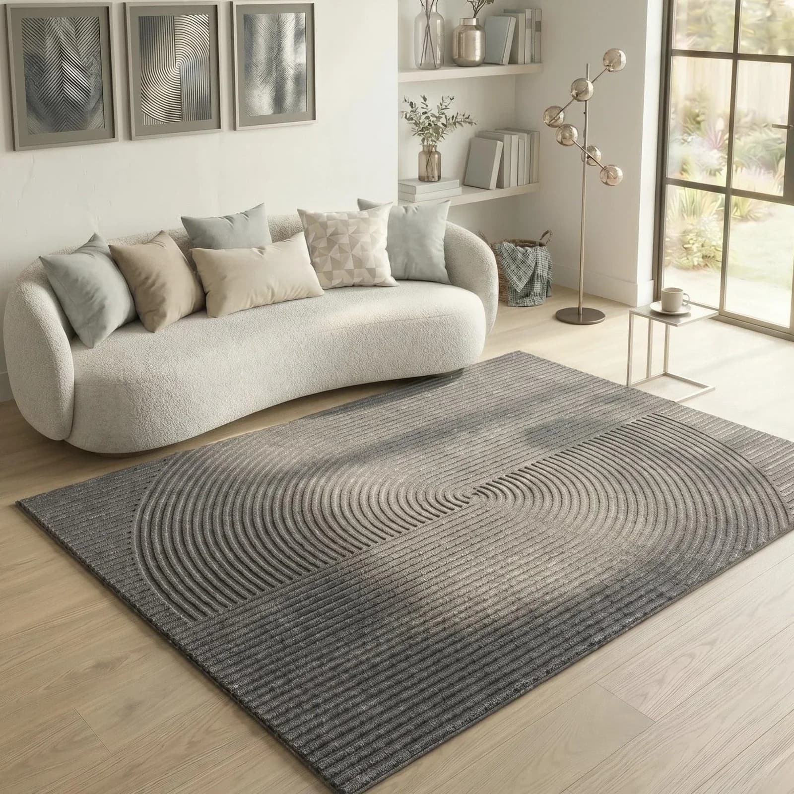 Teppich SEHRAZAT Rio 1700 Dunkelgrau Polyester