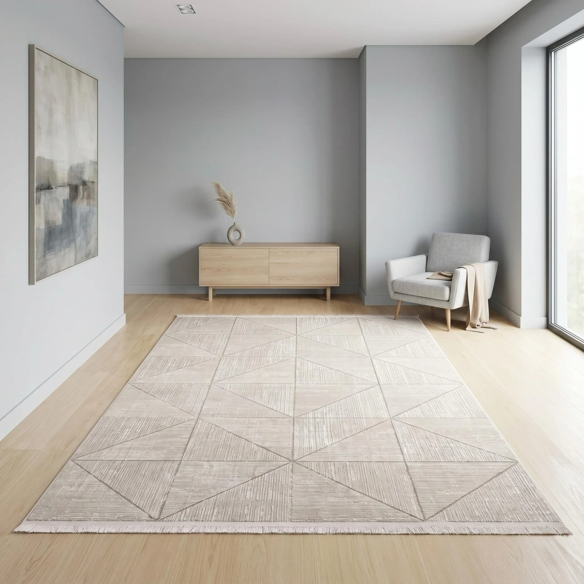 Teppich SEHRAZAT Venus 8083 Creme Kurzflor